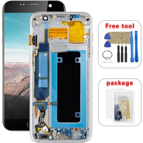 5.5" For Samsung Galaxy S7 Edge G935FW G935A G935F SM-G935F LCD Display Touch Digitizer Assembly With Frame