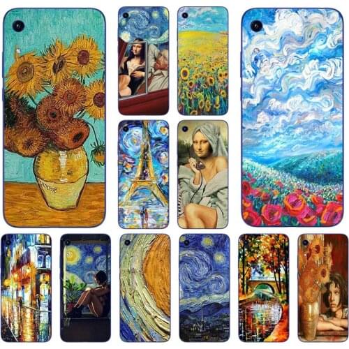 75 Van Gogh Art Silicone TPU Protective Cover Phone Case On Case For Huawei Honor 8A 8S 9A Prime 10i 20i Case Soft