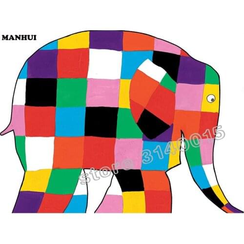 Abstract elephant Diamond Embroidery Cross Stitch Rhinestone5D DIY Diamond Painting Mosaic Painting Home Decor ABC262