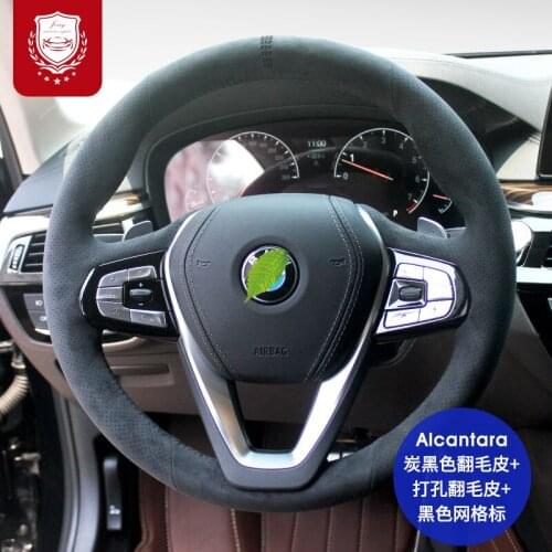 Alcantara Suede Car Steering Wheel Cover for BMW 1 3 5 7 Series X1 X3 X5 X7 hight quality Grip Cover car assessoires