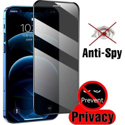 Anti Spy Peep Privacy Tempered Glass For iPhone 12 Pro 11 Max Mini XS Max XR X Screen Protector For iPhone 7 8 6 6S Plus SE 2020
