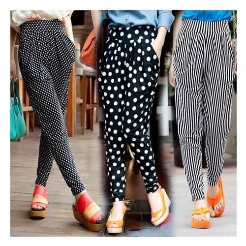 Free shipping 2014 spring and summer casual harem pants female trousers ankle length trousers skinny pants plus size thin
