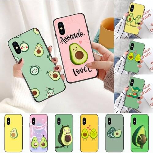 Avocado cute cartoon Phone Case For Huawei Y5 Y6 II Y7 Y9 PRIME 2018 2019 NOVA3E P20 PRO P10 Honor 10