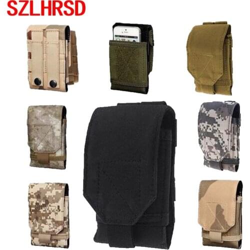 SZLHRSD for Meiigoo S8 Case Outdoor MOLLE Army Camo Camouflage Hook Loop Bag for Doopro P5/ AllCall Alpha/ Vernee X/Senseit T100