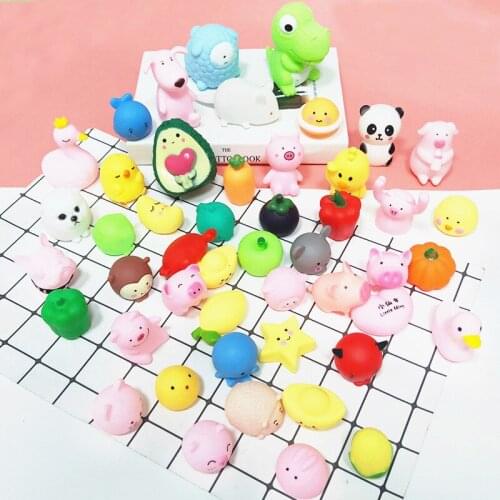 Baby Water Toys Swimming Bathing Shower Squeeze Sound Soft Floating Rubber Duck Pig Mixed Colorful Baby Toddler Bath Animals Toy