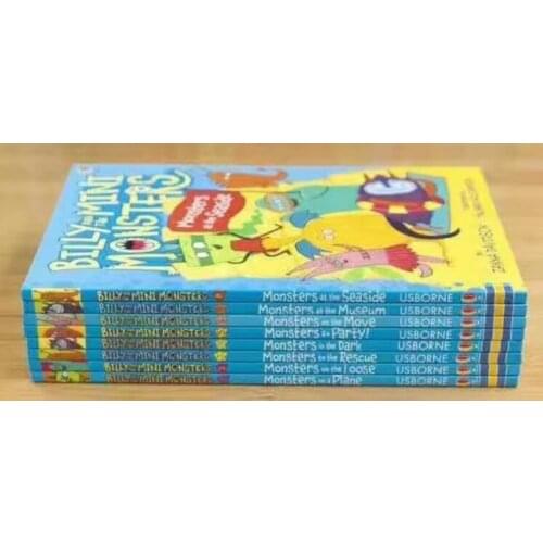 5-12 year Childrens English story book Billy and the Mini Monsters help child be reader early education book 8pc/set