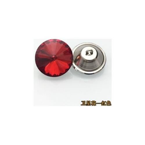 A13 20MM Soft bag crystal button sofa diamond button pull button fixed threading back button flower diamond decorative button
