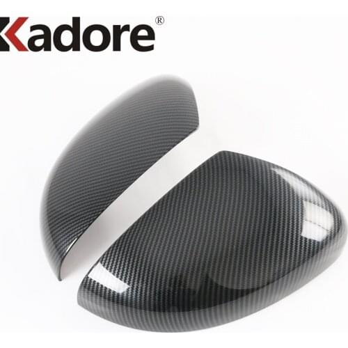Rearview Mirror Cover Trim For Honda Jazz 2020 2021 Carbon Fiber Rear View Mirrors Frame Trims Sticker Car Styling Accessories