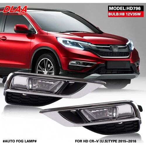 DLAA For CR-V (U.S.A)TYPE 2015-2016 Front Fog Lights Car Styling Spot Light Fog Lamps With Switch - 1 Pair