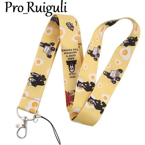 Horror Ghost Keychain Lanyards Id Badge Holder ID Card Pass Gym Mobile Phone Badge Holder Key Strap webbings ribbons