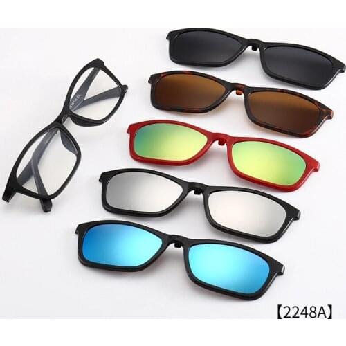 Sport Outdoor Glasses Frames UV Polarized Magnetic Clip On Sunglasses