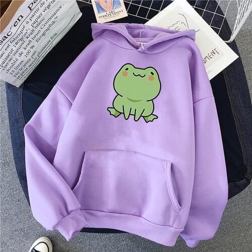 Kawaii Sweatshirts Hoodies Womens Fashion Long Sleeve Cute Animal Printed Hoodie Hip Hop Loosen Top Oversized Sweatshirt
