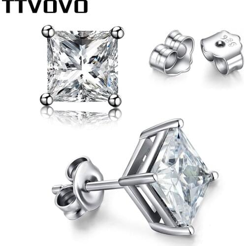 Женские серебрянные серьги TTVOVO China At AliExpress
