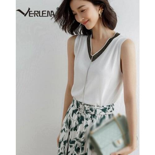 Женские трикотажные майки Verlena China At AliExpress