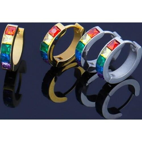 Earrings For Women 2021 Jewelry Gift Stainless Steel Earrings Zircon Earrings Geometric Earring For Women Simple Cute Girl Gift