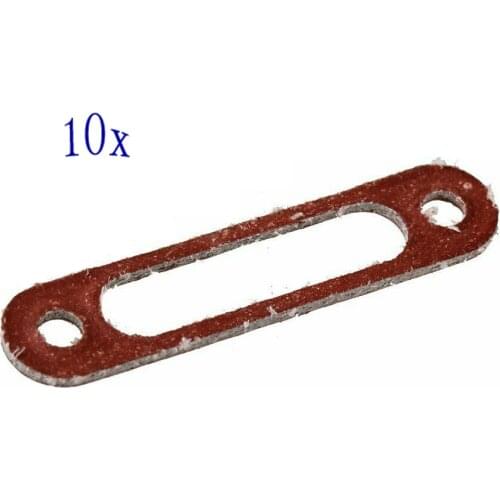 10x N10009 Brown/Green Engine Plastic Exhaust Manifold Gasket Fit for RC 1:10 Nitro Model Cars