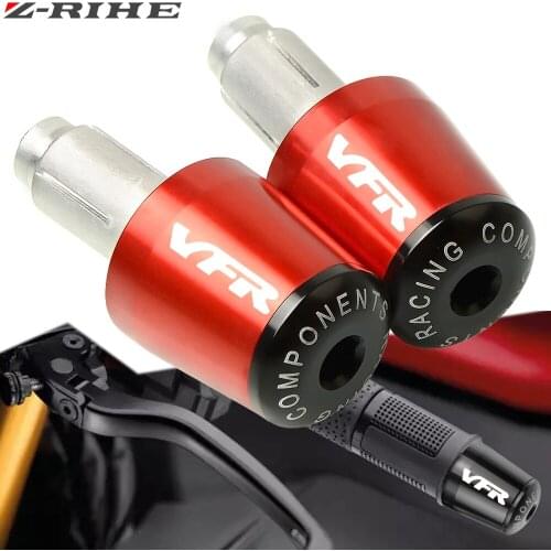 Motorcycle Accessories For Honda VFR400 NC30 VFR750 VFR800/F VFR 800 VFR1200/F 7/8" 22MM Handlebar Hand Grips Handle Bar End Cap