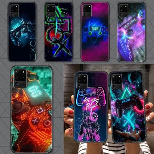 Play Station PS4 Phone case For Samsung Galaxy Note 4 8 9 10 20 S8 S9 S10 S10E S20 Plus UITRA Ultra black art Etui trend coque
