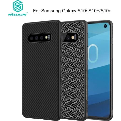 Nillkin Case For Samsung Galaxy S10 / S10+ / S10e for S10+ S10e S10 Case Synthetic Fiber PC Cover Lightweight 6.1" 6.4" 5.8"