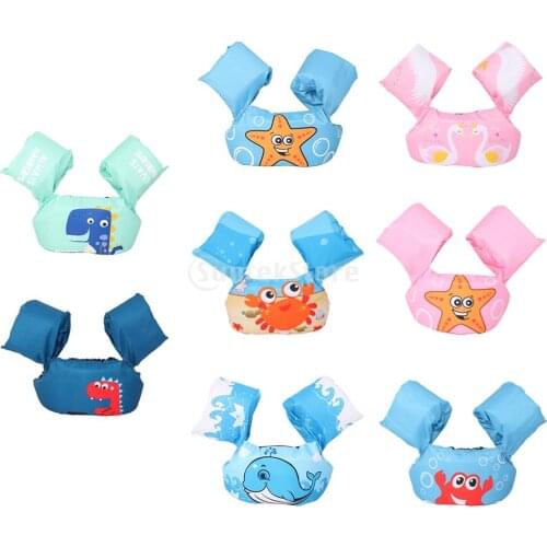 Kids Swim Arm Rings Baby Life Jacket Floating Kids Safety Life Vest Childrens Swim Puddle Jumper Arm Rings Vest Form Age 2-6