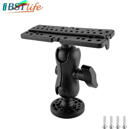 360 Degree Swivel Ball Mount Marine Kayak Electronic Fish Finder Mount Base Fishfinder GPS Plate Rotating Boat GPSMAP Supporter