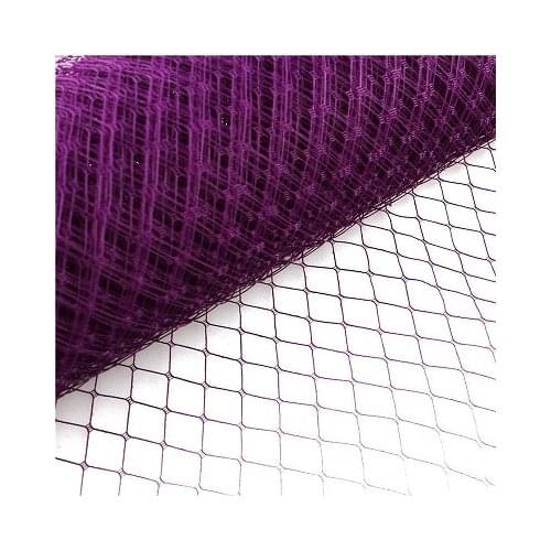 Purple or Multiple Colors for Select 25Cm Birdcage Veiling Millinery Hat Veil DIY Hair Accessories Fascinator Veils 10Yards/Lot