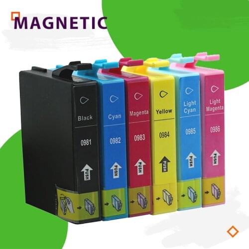 Ink Cartriage Compatible For Epson Artisan 600 700 710 800 810 725 835 837 printer for epson T0981 0981 0982 0983 0984