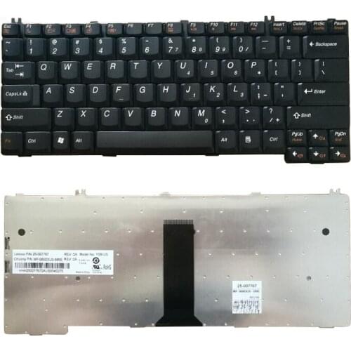 US Laptop Keyboard For LENOVO 3000 C100 C200 F31 F41 G420 G430 G450 G530 A4R N100 N200 Y430 C460 C466 C510 English Layout Black