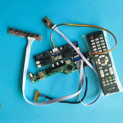 Kit for M170EN06 V.2/V.1 HDMI VGA AV TV USB LVDS 1280×1024 Panel Controller Board Display 4 lamps Remote Audio Screen 30pin 17"
