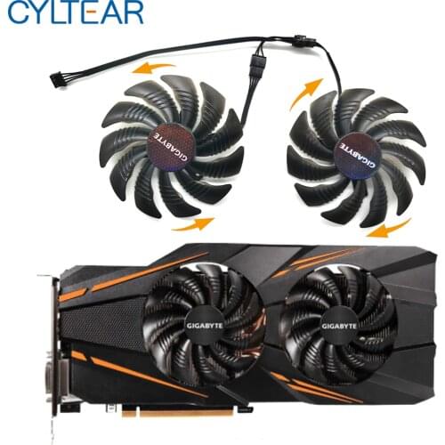88MM for GIGABYTE GTX 1070 AORUS GTX 1070 RX 570 580 RX570 RX580 Fan PLD09210S12HH T129215SU Video Card Fan Cooler