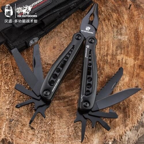 HX OUTDOORS 13 in 1 Multi Pliers tools black pliers with screwdriver Plier camping survival climbing hiking knife pocket cutting