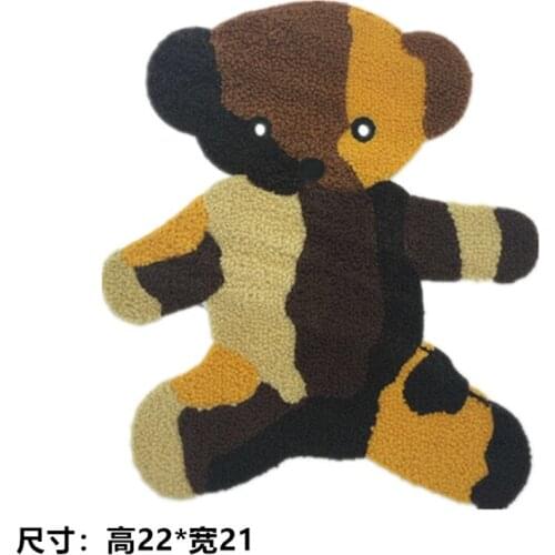 Cartoon Embroidery Patch Cutie Bear Sew On Patch DIY Embroidered Applique Classic Bear for Decoration Clothing Accessories