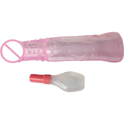 Cock Sleeve Soft Crystal Skin Penis Extension Enlargement Reusable Penis Sleeve Delay Condom Penis Increase Sex Products for Men