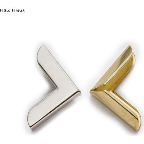 50pcs 2 Color Metal Scrapbook Book Photo Albums Diary Cover Corner Menu Folders Bags Corner Protector 19mm(5/8")