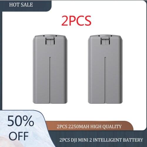 2PCS 2250mAh Original DJI Mini 2 Intelligent Battery Up to 31 minutes of flight time For Drone DJI Mavic MiNi 2 Batteries