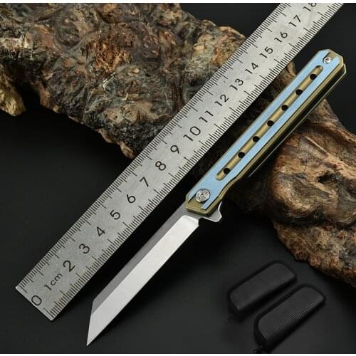 High Hardness Folding Knife Portable Folding Fruit Knife CN(Origin) D2 tactical knife