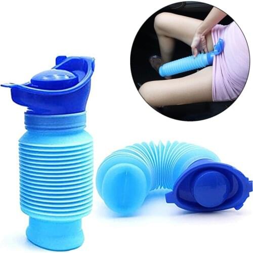 Foldable 750ml Portable Adult Urinal Outdoor Camping Travel Urine Car Urination Pee Soft Toilet Urine Help Men Women Toilet