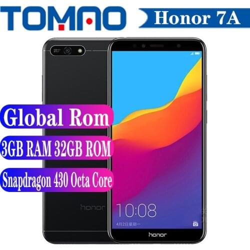 Honor 7A Smartphone 2GB 3GB RAM 32GB ROM Android 8.0 3000mAh Snapdragon 430 Octa Core 5.7" 13MP Back Camera 4G LTE Mobile Phone