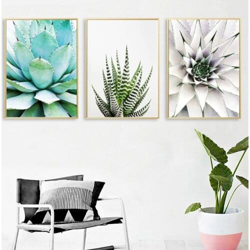 Modern Wall Art Succulent Print Cactus Wall Canvas Painting Printable Plant Print Decoration Photo Living Room Home Poster Decor