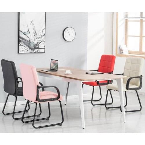 0120TB002 Comfortable modern simple style PU leather bow-shaped base office meeting conference reception computer chair