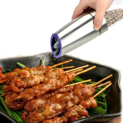 With LED Light Gravity Sensor Ceramic Grinder Salt Cumin Spice Mill Pepper Shaker Automatic Electric Pepper Grinder