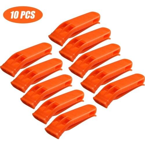 1/5/10pcs Sports Match Dual Band Whistle Plastic Outdoor Camp Hiking Survival Loud Whistle Emergency Multifunction Equipment kit