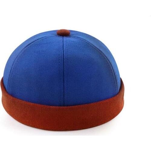New men and women street trend melon hats hip hop retro hit color light board without brim