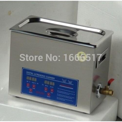 6.5L Ultrasonic cleaner Timer Heater basket 180W 110 or 220V brand new rh