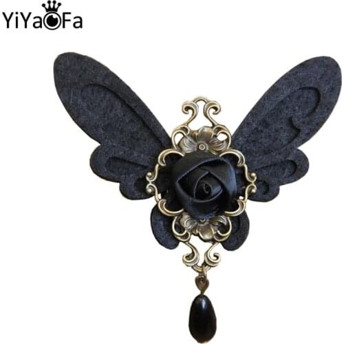 Handmade Vintage Corsage Pin Lady Butterfly Antique Fabric Brooch Buckle Clothing Buckle Women Accessories BR-15