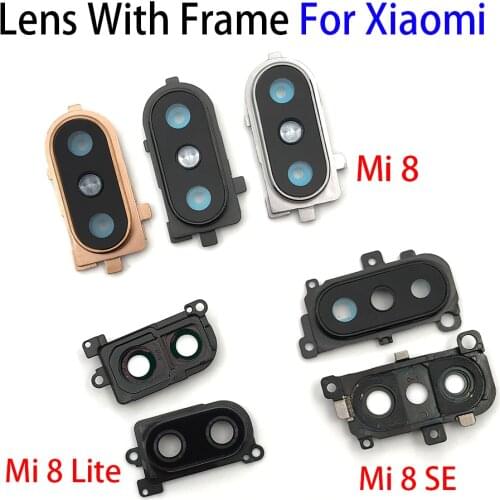 Back Rear Camera Glass Lens Circle Cover With Adhensive For Xiaomi Mi8 Mi 8 Se Lite 8Se
