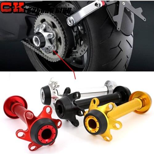 Motorcycle Rear Axle Crash Frame Sliders Wheel Protector For Ducati 1199 1299 Panigale V2 V4 V4S Monster MTS1200 X Diavel 1200