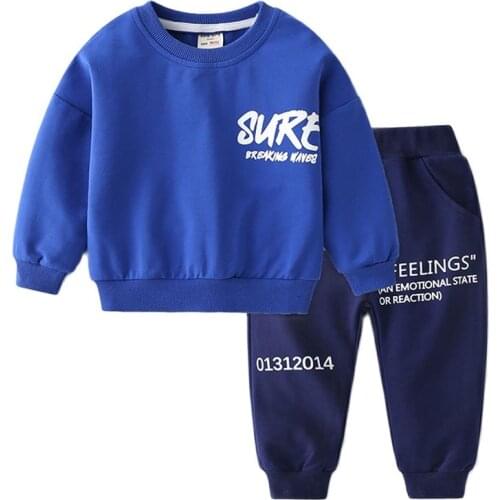 2021 New Baby Kids Boys Spring Autumn Sets Fashion Casual Wear Sportswear Kids Clothes Baby Children Long Sleeve Pants Suit 2-8y