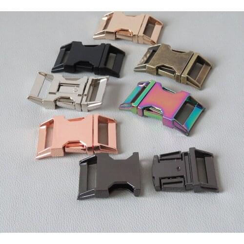 50Pcs/Lot 25mm Webbing Heavy Metal Buckle Hardware For Paracord Pet Dog Collar Sewing Outdoor Diy Accessory Seat Belt Lock Clasp