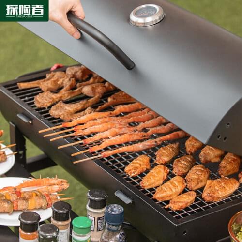 American Courtyard BBQ Barbecue Grill Smoked Household Charcoal Grilled Outdoor l Barbecue Stove